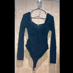 Black lace Body suit